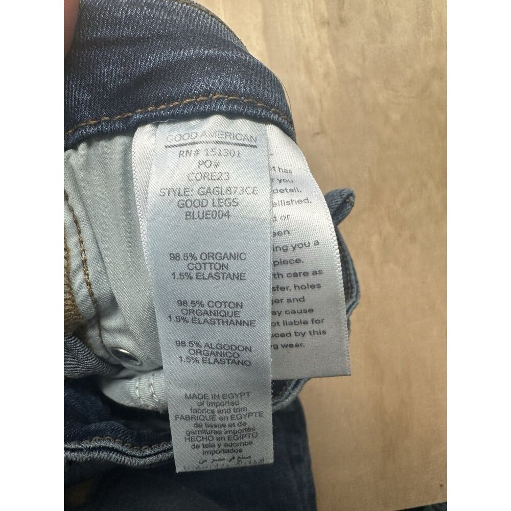 Good American Good Legs Jeans 0/25 Dark Wash - Picture 4 of 6